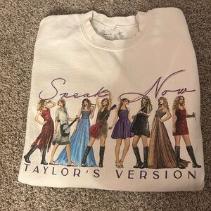 Taylor Swift - Speak Now Taylor’s Version Eras White Crew Neck in Size Medium